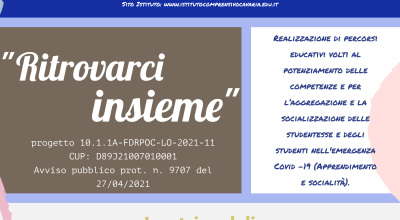 Documentazione Progetto P.O.N. codice 10.1.1A-FDRPOC-LO-2021-11 “Apprendimento e socialità” titolo “Ritrovarci insieme”