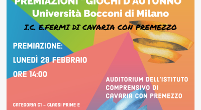 COMUNICAZIONE INTERNA N.147: Premiazioni iniziativa “Giochi d’Autunno” – Università Bocconi di Milano