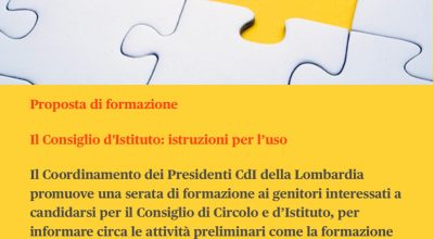 Il Consiglio d’Istituto: istruzioni per l’uso. Proposta di formazione