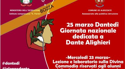 COMUNICAZIONE INTERNA N.167: 25 Marzo Dantedì – Giornata nazionale dedicata a Dante Alighieri