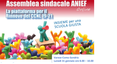 COMUNICAZIONE INTERNA N.119: Convocazione assemblea sindacale territoriale del personale scolastico indetta da ANIEF 31 gennaio 2022