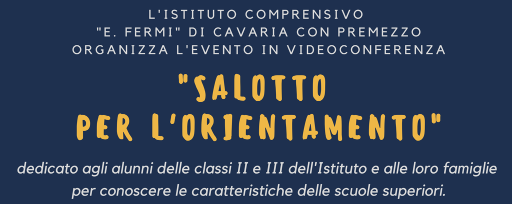 COMUNICAZIONE INTERNA N.35: SALOTTO PER L’ORIENTAMENTO a.s. 2022 / 2023.